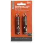 METAL RESCUE WHISTLE 2 PACK